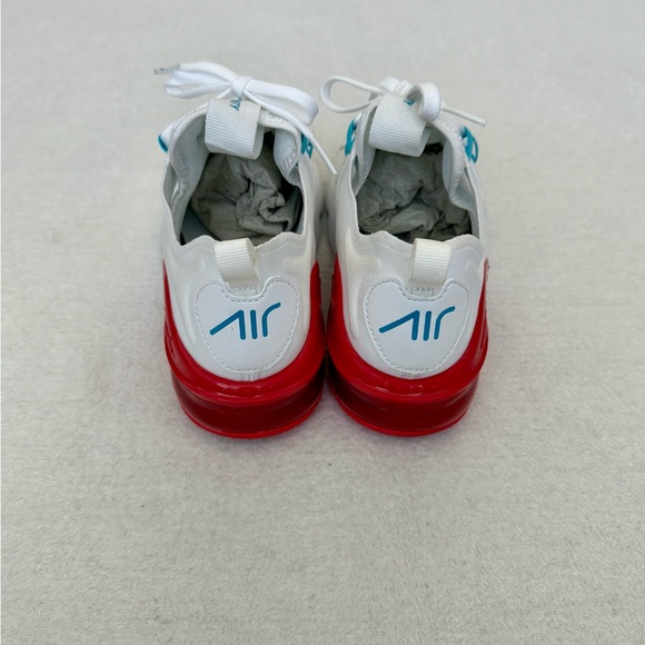 Women’s Nike Air Max Infinity White Sneakers with Red and Blue Accents - Picture 4 of 8